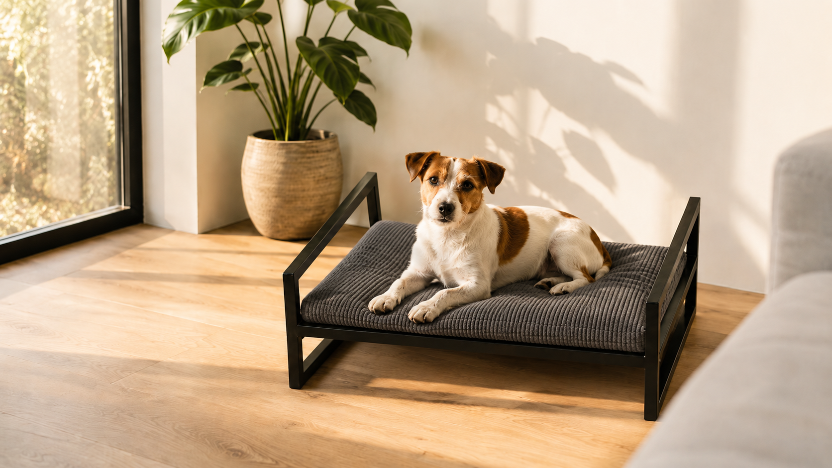 Base elevada de hierro para mascotas — Baffo Pet